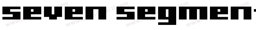 Seven Segmentttf字体转换